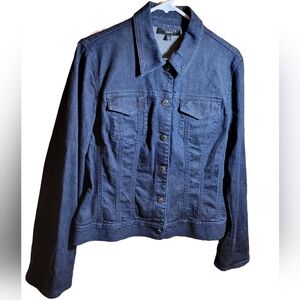 Talbots denim jacket size Large